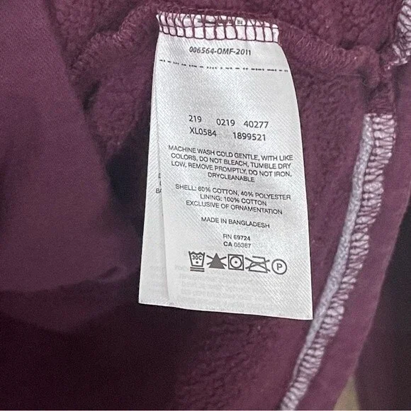 Columbia Womens Purple Pullover Sweatshirt Hoodie w/Logo & Pocket Size XS - EUC - Picture 5 of 7